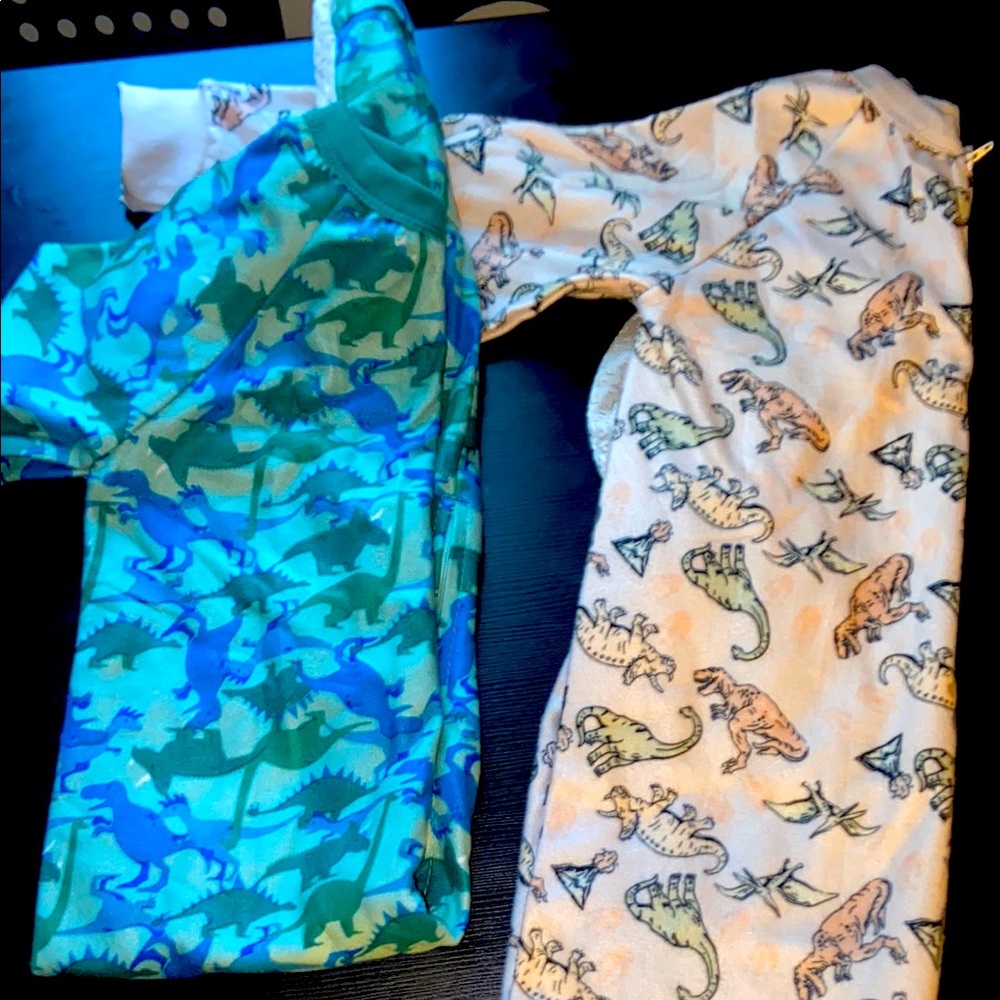 NWOT Dinosaur Print Kids Pajamas Set